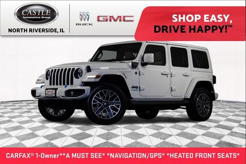 Bright White Clearcoat 2022 Jeep Wrangler Unlimited 4xe Sahara High Altitude SUV