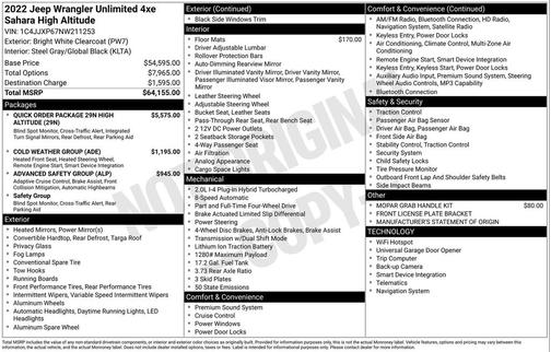2022 Jeep Wrangler Unlimited 4xe Sahara High Altitude