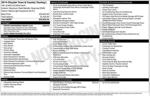 2014 Chrysler Town & Country Touring-L