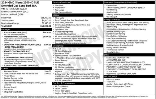 2024 GMC Sierra 2500 SLE