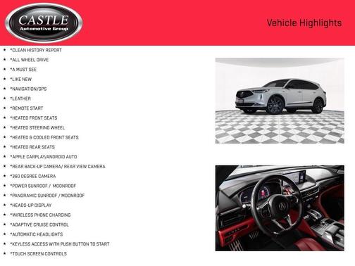 Platinum White Pearl 2023 Acura MDX A-SPEC