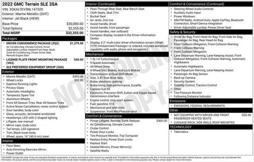 2022 GMC Terrain SLE