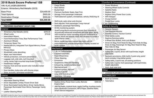 2018 Buick Encore Preferred