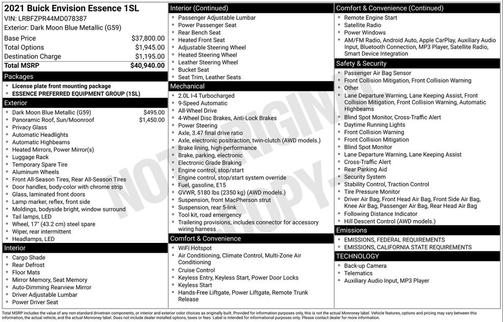 2021 Buick Envision AWD Essence