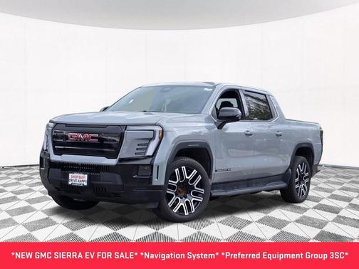 Thunderstorm Gray 2026 GMC Sierra EV Extended Range Elevation