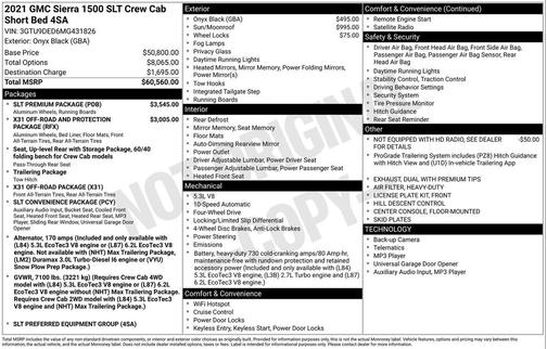 2021 GMC Sierra 1500 SLT