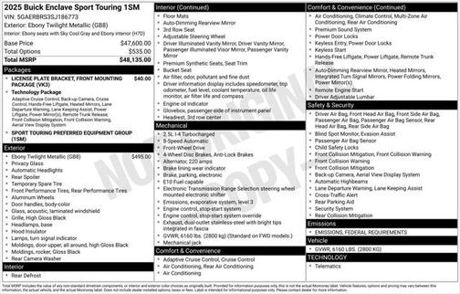 2025 Buick Enclave Sport Touring