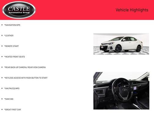 2015 Toyota Corolla S Premium