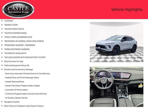 Summit White 2026 Buick Envision Sport Touring AWD