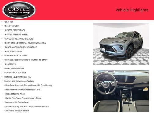 Moonstone Gray Metallic 2026 Buick Envision Sport Touring AWD