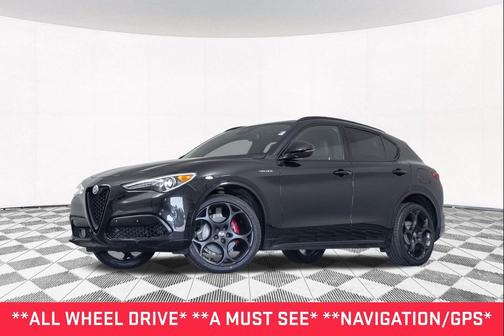 Vulcano Black Metallic 2023 Alfa Romeo Stelvio Veloce AWD