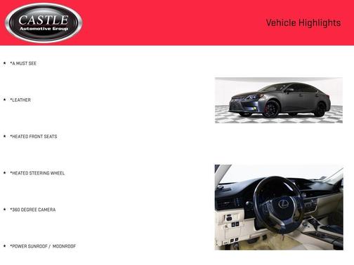 Nebula Gray Pearl 2014 Lexus ES 350 Base