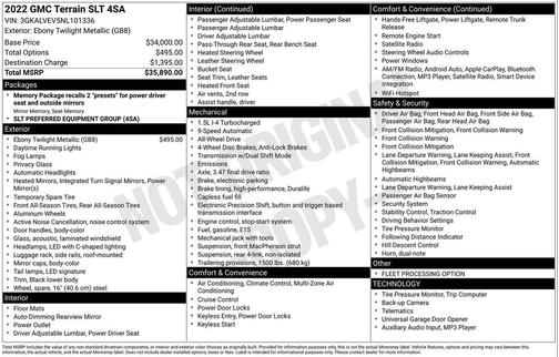 2022 GMC Terrain SLT