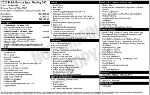 2025 Buick Envista Sport Touring FWD