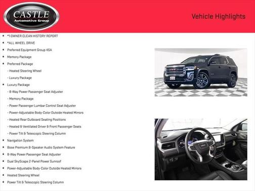 2022 GMC Acadia AWD SLT