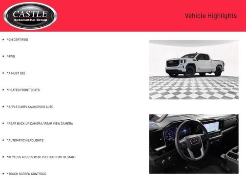 Summit White 2023 GMC Sierra 1500 Elevation