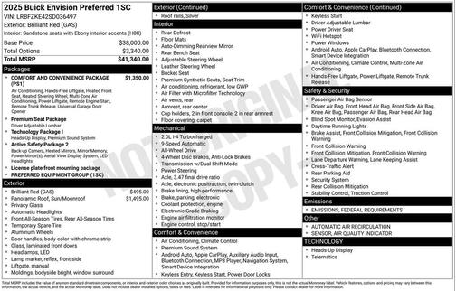 2025 Buick Envision Preferred AWD