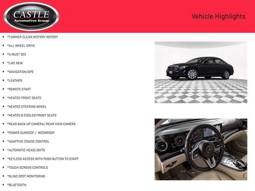 Black 2019 Mercedes-Benz E-Class 4MATIC