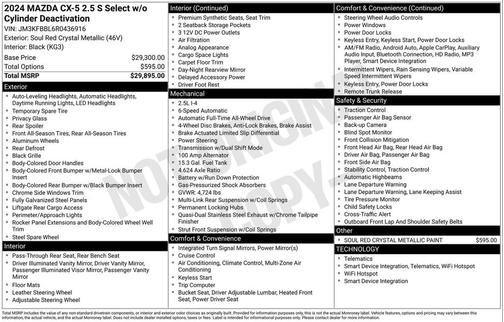 2024 Mazda CX-5 2.5 S Select
