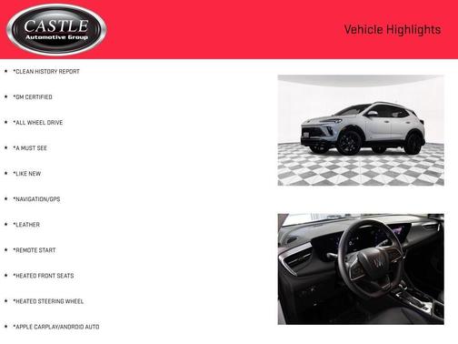 Summit White 2025 Buick Encore GX Sport Touring