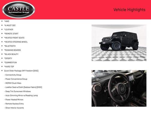 Black Clearcoat 2016 Jeep Wrangler Unlimited Freedom