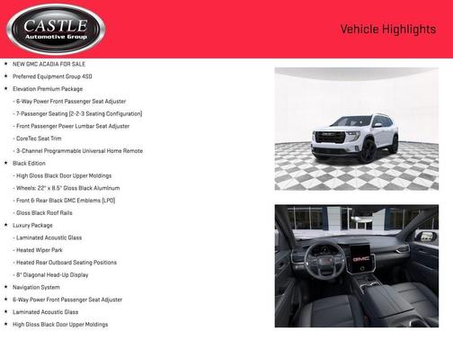 2026 GMC Acadia AWD Elevation