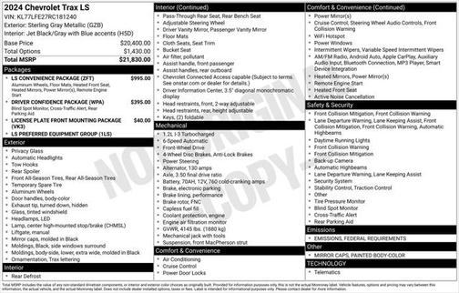 2024 Chevrolet Trax LS