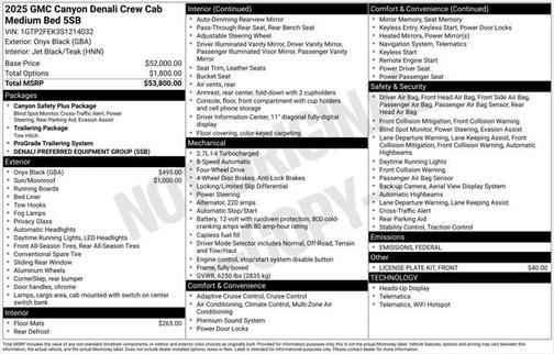 2025 GMC Canyon Denali