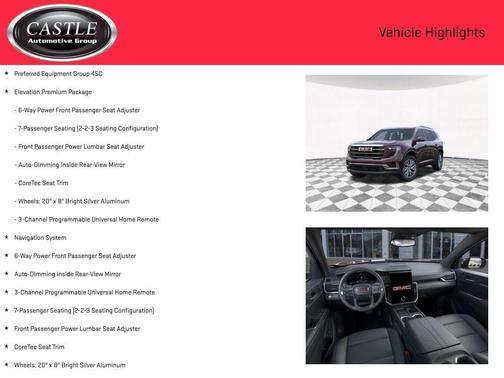 2025 GMC Acadia FWD Elevation