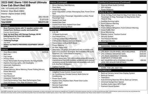 2023 GMC Sierra 1500 Denali Ultimate
