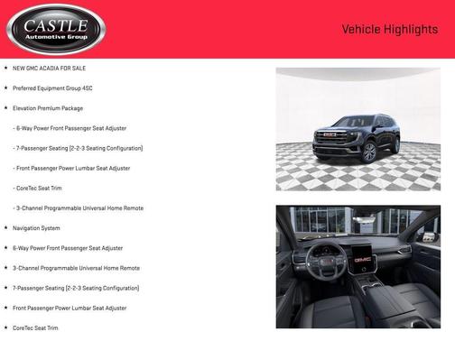 2026 GMC Acadia Elevation FWD