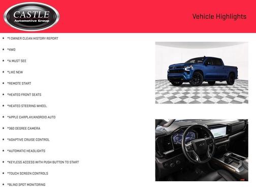 Glacier Blue Metallic 2024 Chevrolet Silverado 1500 RST