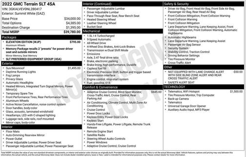 2022 GMC Terrain SLT