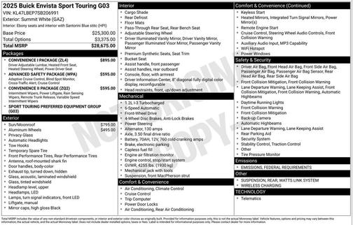 2025 Buick Envista Sport Touring FWD
