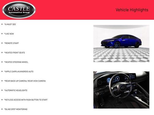 Intense Blue 2023 Hyundai ELANTRA SEL