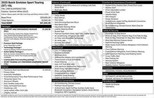 2025 Buick Envision Sport Touring AWD
