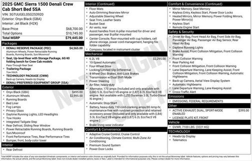 2025 GMC Sierra 1500 Denali