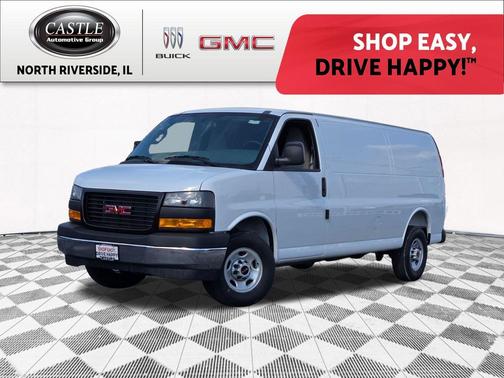 Summit White 2026 GMC Savana 3500 3500 Extended Wheelbase, Work Van, RWD