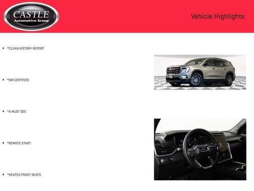 Sterling Metallic 2025 GMC Acadia FWD Elevation