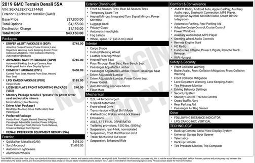 2019 GMC Terrain Denali