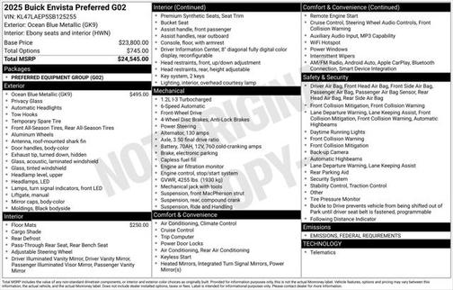 2025 Buick Envista Preferred FWD