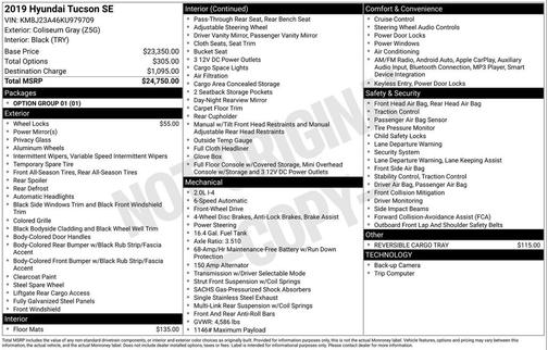 2019 Hyundai TUCSON SE