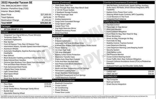 2022 Hyundai TUCSON SE