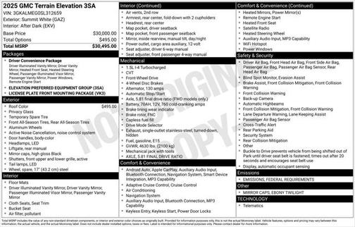 2025 GMC Terrain FWD Elevation