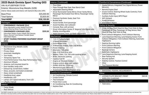 2025 Buick Envista Sport Touring FWD