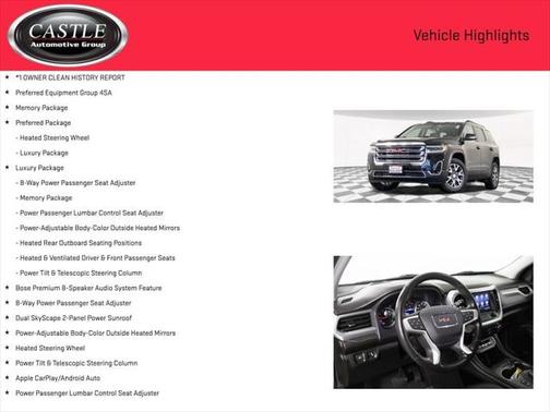 2022 GMC Acadia FWD SLT