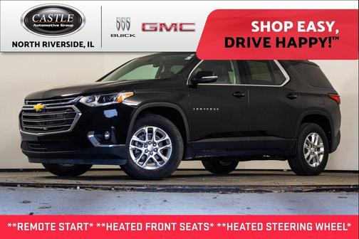 Mosaic Black Metallic 2021 Chevrolet Traverse LT Cloth