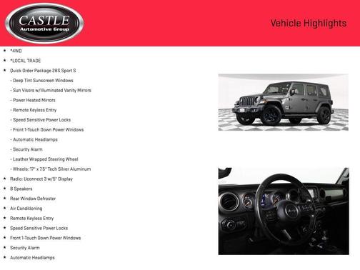 2019 Jeep Wrangler Unlimited Sport