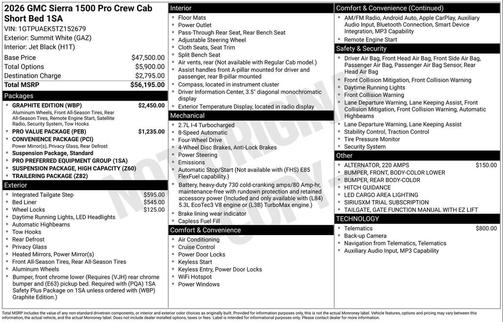 2026 GMC Sierra 1500 Pro