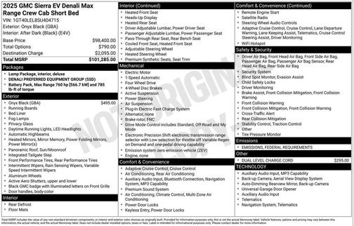 2025 GMC Sierra EV Max Range Denali